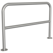 Stainless steel hoop |  48 mm | for casting in concrete | with cross bar | total width 1200 mm | To be fixed by plugs